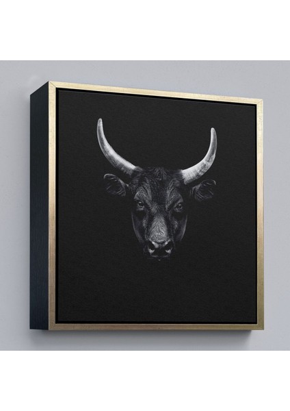 Çerçeveli Boğa Dekoratif Kanvas TABLO-5809