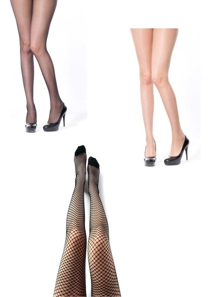 Külotlu Çorap 3'lü Set