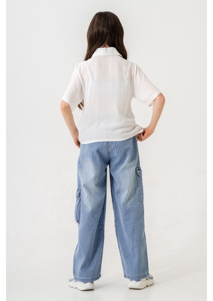 Kız Çocuk Büzgülü Gömlek 3165