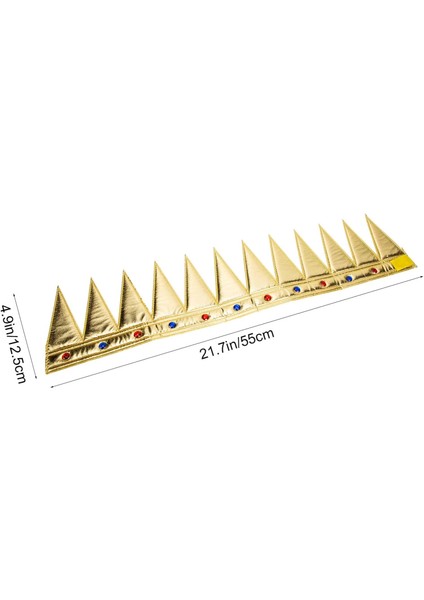 Altın Renk Eva Yumuşak Kral Kraliyet Tacı Yetişkin Çocuk Uyumlu 55 cm (4767) - MCT6090-7045