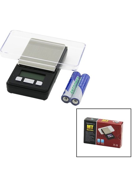 Mini Hassas Tartı - Terazi 200GR / 0.01GR Pilli=2 x Aaa 4.5x8.5cm (4767) - MCT1000-3641