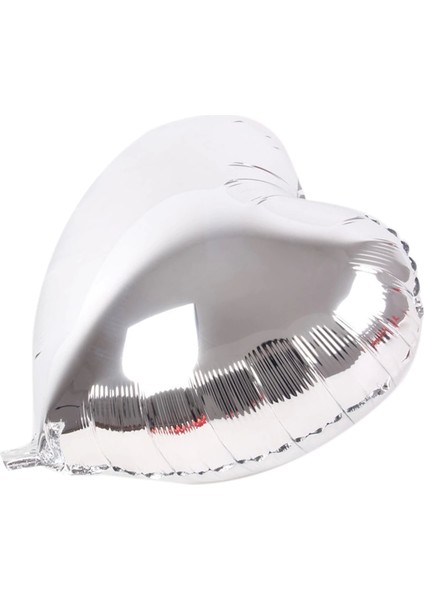 Kalp Balon Folyo Gümüş 45 cm 18 Inç - MCT9033-4791