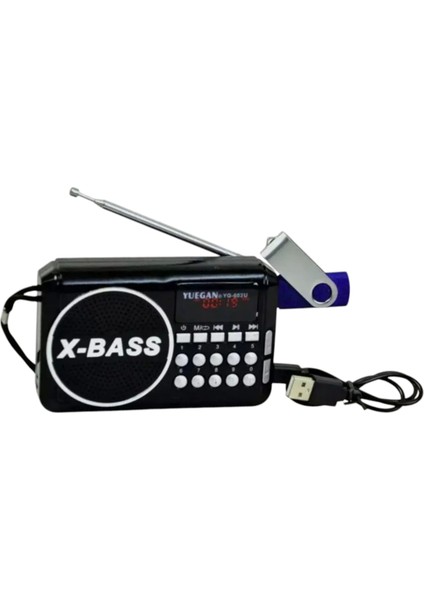 Mini Cep Fm Radyo Dijital Göstergeli Jtec Şarjlı - MCT7623-8174
