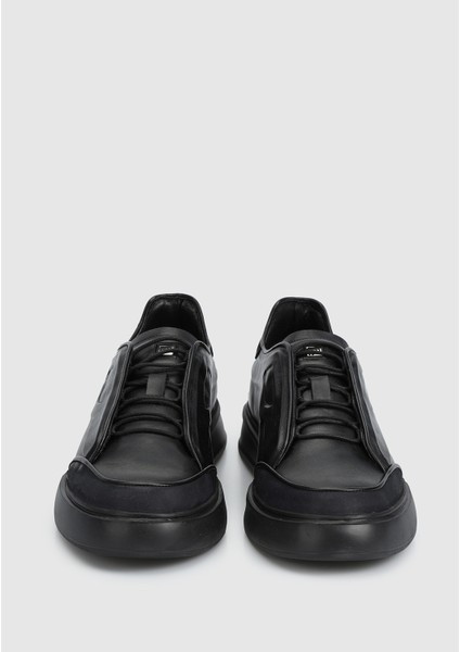 Siyah Deri Erkek Sneaker modelleri