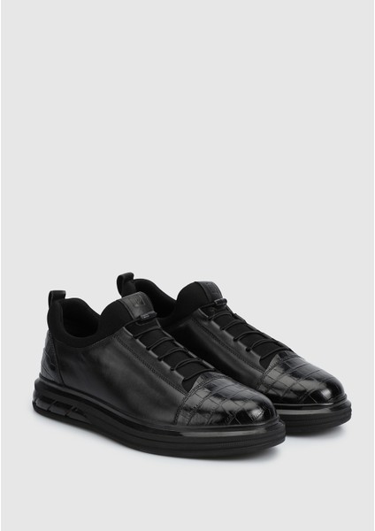 Siyah Deri Erkek Sneaker fiyatları