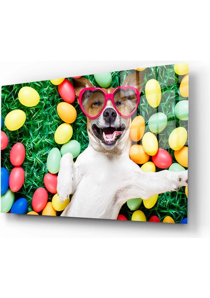 Eğlenceli Hayvanlar, Yapay Zeka Destekli, 3D Dekoratif Baskı Yatay Cam Tablo 402 fiyatları