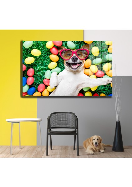 Eğlenceli Hayvanlar, Yapay Zeka Destekli, 3D Dekoratif Baskı Yatay Cam Tablo 402 modelleri