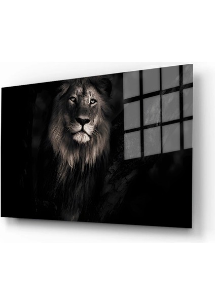 Eğlenceli Hayvanlar, Yapay Zeka Destekli, 3D Dekoratif Baskı Yatay Cam Tablo 20 fiyatları