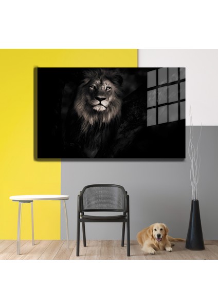 Eğlenceli Hayvanlar, Yapay Zeka Destekli, 3D Dekoratif Baskı Yatay Cam Tablo 20 modelleri