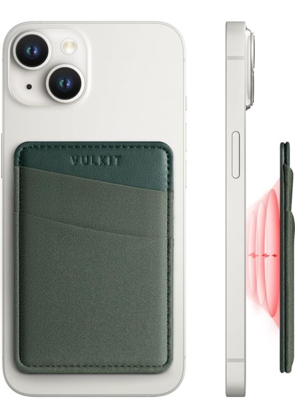 Magsafe Cüzdan-Iphone 15/14/13/12 Serisi ile Uyumlu-Rfıd Kart Tutucu