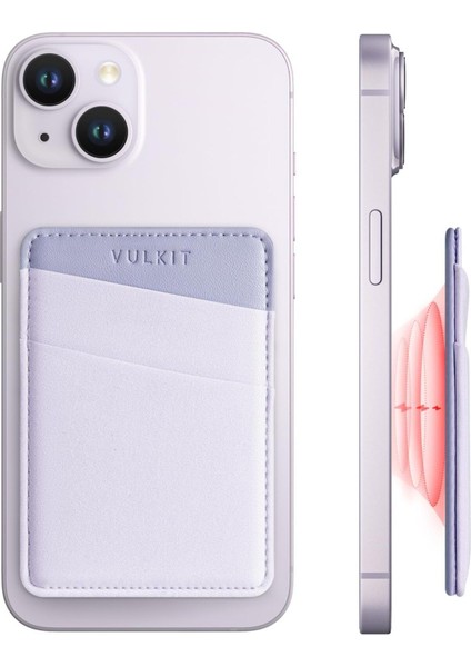 Magsafe Cüzdan-Iphone 15/14/13/12 Serisi ile Uyumlu-Rfıd Kart Tutucu
