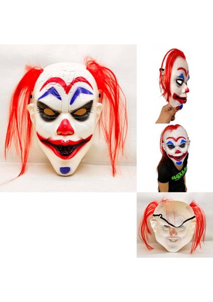 Kızıl Saçlı Joker Palyaço Maskesi