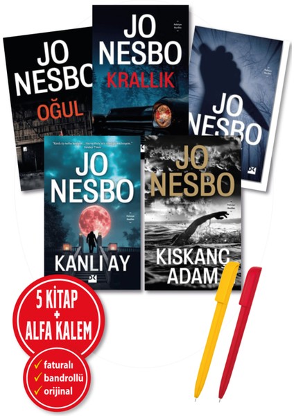 Oğul / Bıçak / Krallık / Kıskanç Adam / Kanlı Ay (Alfa Kalem) - Jo Nesbo
