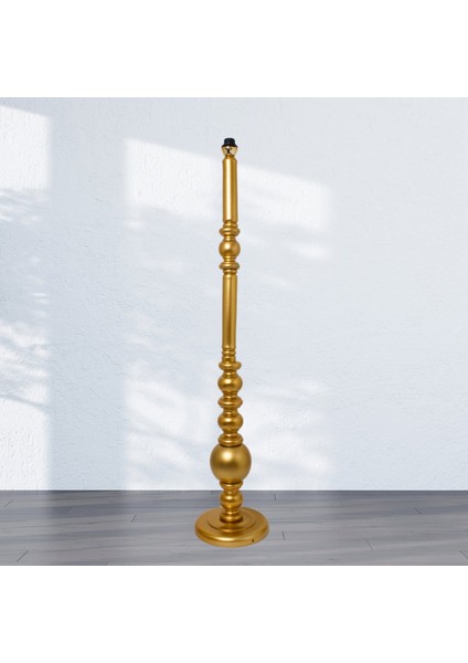 Ahşap Gold Lambader Ayak Vintage Model 140 cm LA77821