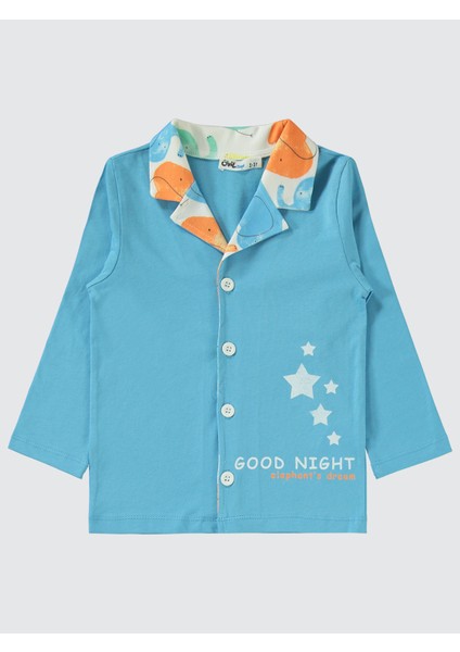 Erkek Çocuk Pijama Takımı 2-5 Yaş Mavi modelleri