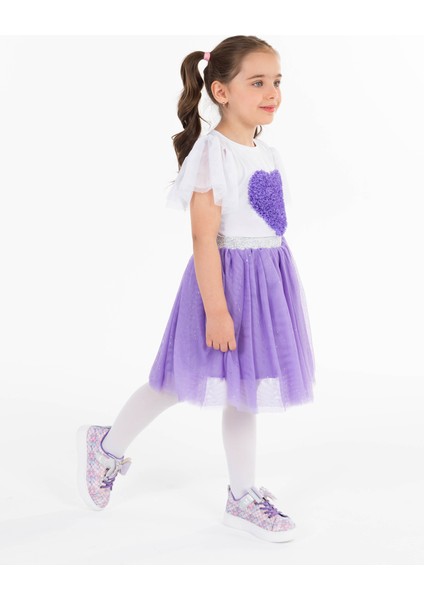Kız Çocuk Tütü Etek 4-9 Yaş Lila fiyatları