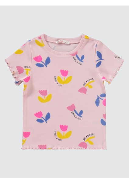 Kız Çocuk Pijama Takımı 2-5 Yaş Gül Pembe