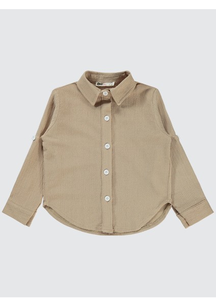 Kız Çocuk Gömlek 2-5 Yaş Açık Bej fiyatları