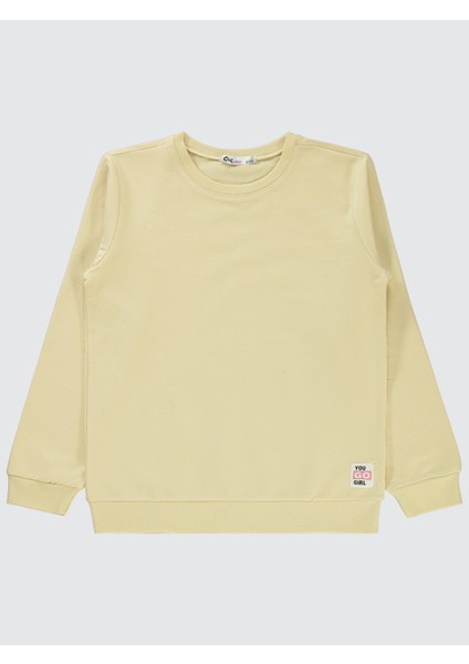 Kız Çocuk Sweatshirt 6-9 Yaş Sarışın Ağaç