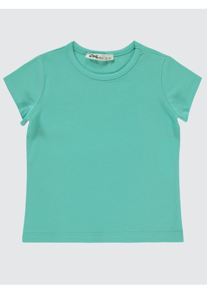 Kız Çocuk Tişört 2-5 Yaş Bermuda Mint
