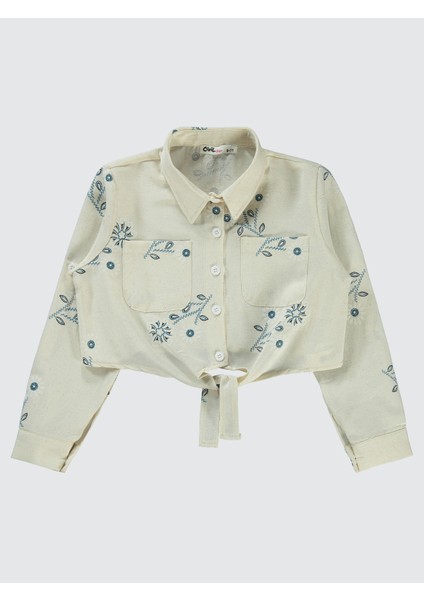 Kız Çocuk Gömlek 10-13 Yaş Turkuaz