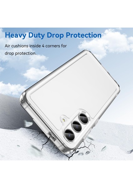 Samsung Galaxy S25 Uyumlu Kılıf Kamera Koruyuculu Sert Şeffaf Kaymaz Kapak indirimleri