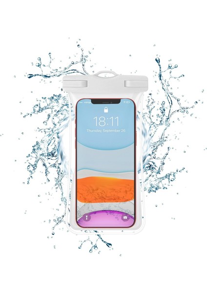 Su Geçirmez Aqua Telefon Kılıfı Universal Sıkı Waterproof Suda Batmaz 6.7 Inç Kapak