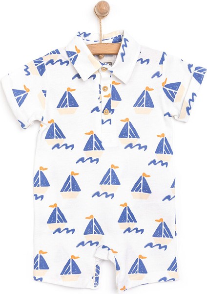 Little Sailor Erkek Şort Salopet Erkek Bebek