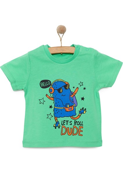 Basic Erkek Müzik Baskılı T-Shirt Erkek Bebek