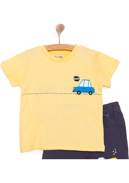 Cars&roads Araba Baskılı Erkek Tshirt-Şort Erkek Bebek modelleri