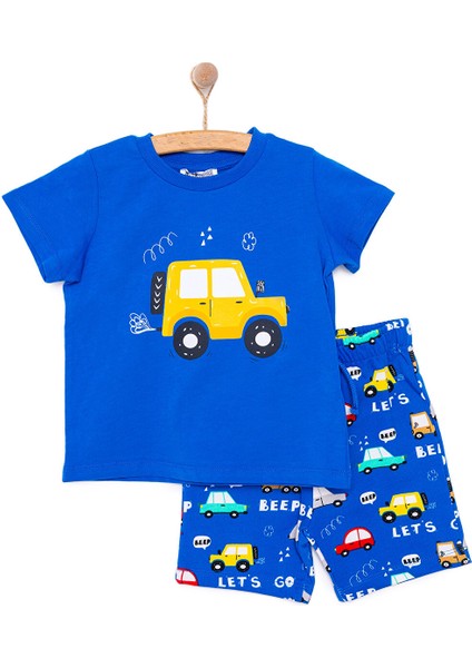 Cars&roads Araba Baskılı Erkek Tshirt-Şort Erkek Bebek