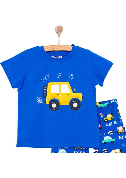 Cars&roads Araba Baskılı Erkek Tshirt-Şort Erkek Bebek