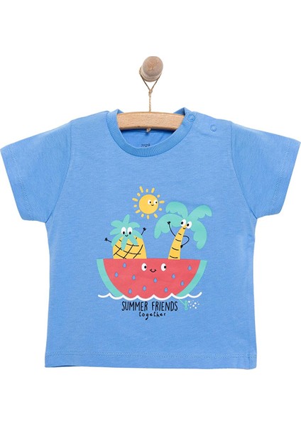 Basic Erkek Karpuz Baskılı T-Shirt Erkek Bebek