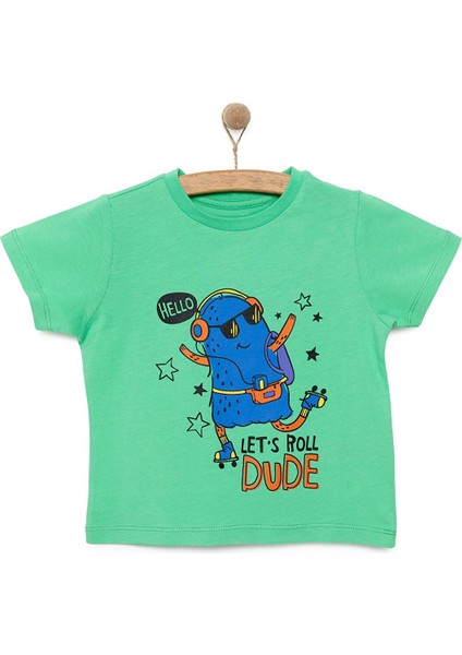 Basic Erkek Müzik Baskılı T-Shirt Erkek Bebek