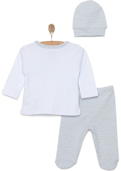 Yenidoğan Zıbın-Şapka-Patikli Alt 3lü Set Erkek Bebek fiyatları