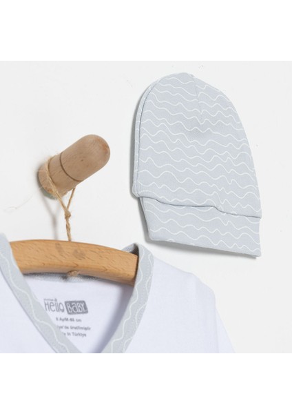 Yenidoğan Zıbın-Şapka-Patikli Alt 3lü Set Erkek Bebek modelleri