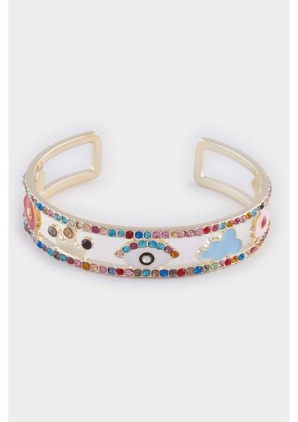 Kadın Renkli Taşlı Kelepçe Bileklik E3124AXNS fiyatları