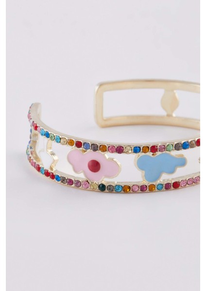 Kadın Renkli Taşlı Kelepçe Bileklik E3124AXNS modelleri