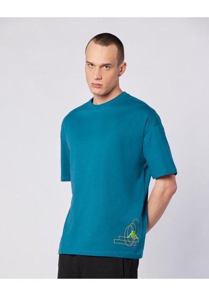 Bento Tshirt Erkek Mavi Regular Fit Tişört fırsatları