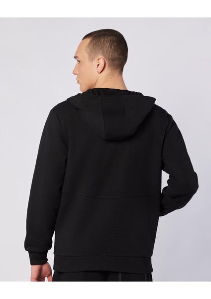 Fabio Hoodie Erkek Siyah Regular Fit Hoodie