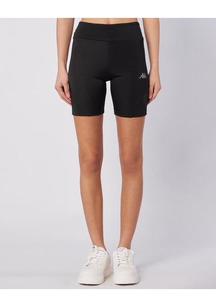 Gale Biker Kadın Siyah Skin Fit Biker Tayt