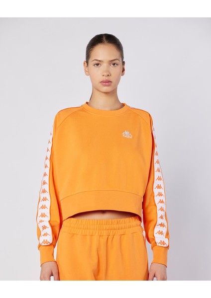 222 Banda Marbella Tur Kadın Koyu Turuncu Regular Fit Sweatshirt