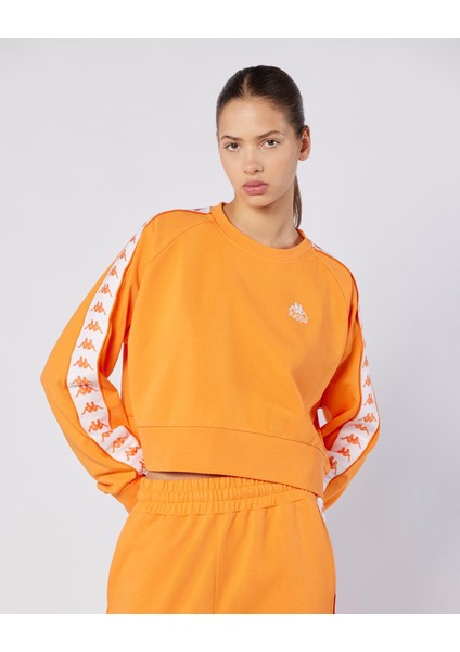 222 Banda Marbella Tur Kadın Koyu Turuncu Regular Fit Sweatshirt fiyatları