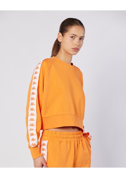 222 Banda Marbella Tur Kadın Koyu Turuncu Regular Fit Sweatshirt fırsatları