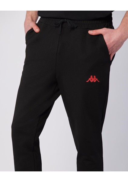 Ostel Pant Erkek Siyah Regular Fit Eşofman Altı