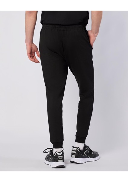 Ostel Pant Erkek Siyah Regular Fit Eşofman Altı