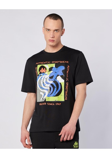 Hibbs Tee Erkek Siyah Comfort Fit Tişört