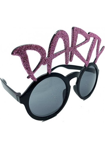 Party Yazılı Simli Pembe Renk Parti Gözlüğü fiyatları