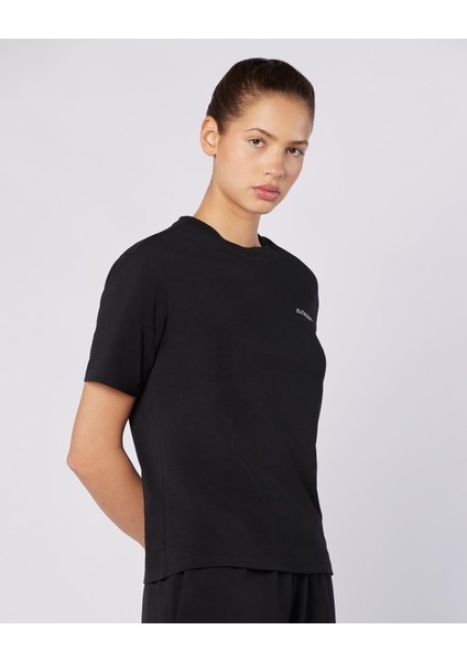 Jendyna Kadın Siyah Regular Fit Tişört fiyatları