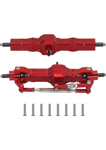 Rc Araba Metal Ön ve Arka Aks Montaj Kiti Wpl C14 C24 B14 B24 B16 B36 Jjrc Feiyu Rc Araba Güncelleme Parçaları Kırmızı (Yurt Dışından)